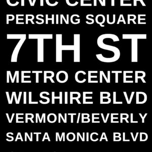 Los Angeles Subway Poster