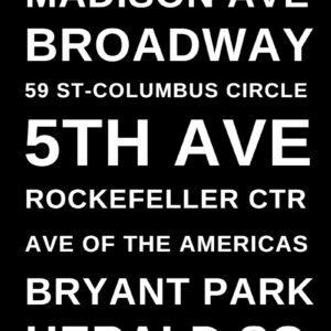 New York City Subway Poster