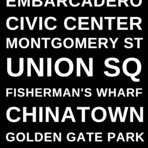 San Francisco Subway Poster